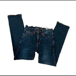 Old Navy Boys Dark Wash Slim Fit Adjustable Waist Jeans Size 8